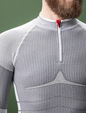 T-shirt col zippé Energy Thermolactyl 4 homme - DamartSport