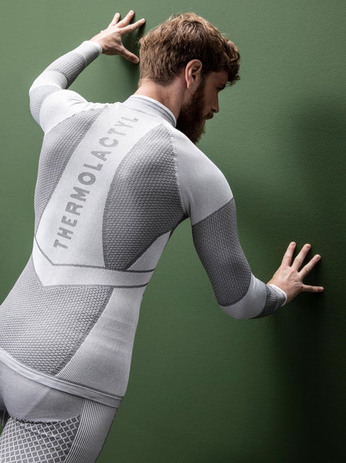 T-shirt col zippé Energy Thermolactyl 4 homme - DamartSport - Kiabi