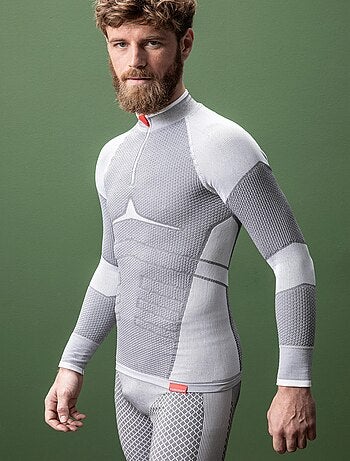 T-shirt col zippé Energy Thermolactyl 4 homme thermique - DamartSport