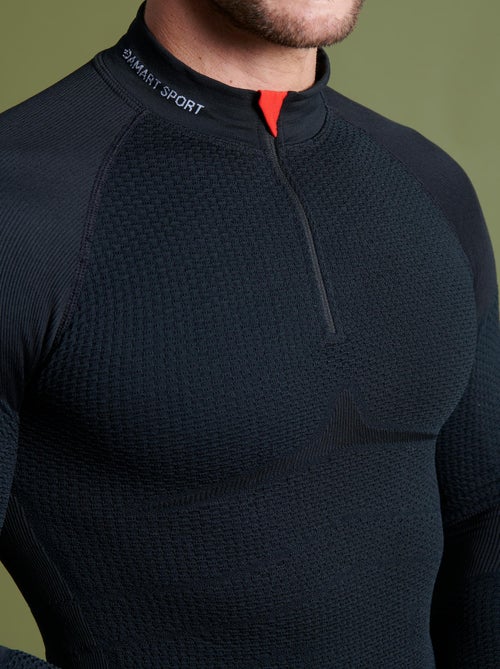 T-shirt col zippé Energy Thermolactyl 4 homme thermique - DamartSport - Kiabi