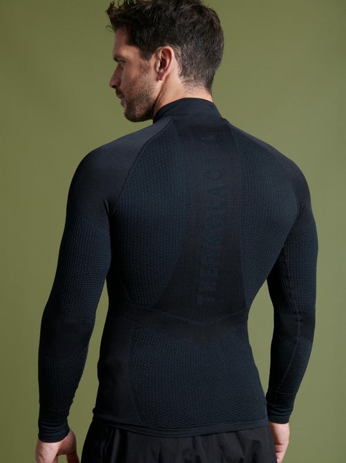 T-shirt col zippé Energy Thermolactyl 4 homme thermique - DamartSport - Kiabi