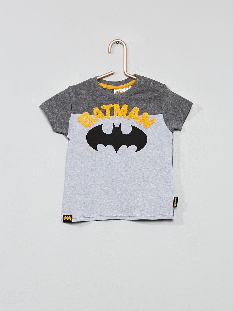 T-shirt color-block 'Batman' gris - Kiabi