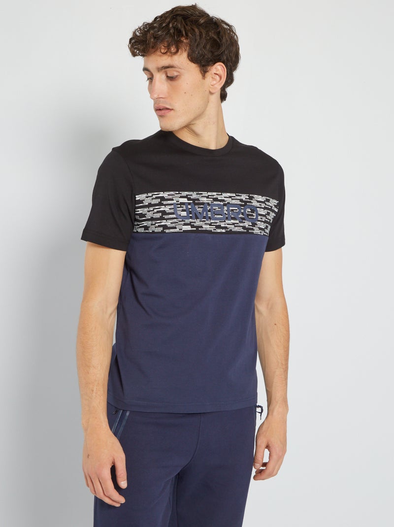 T-shirt color-block 'Umbro' Bleu marine - Kiabi
