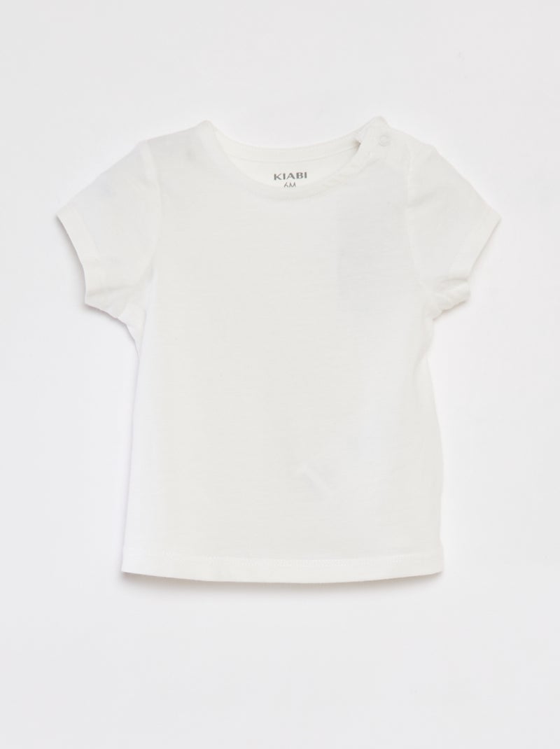 T-shirt + combishort à imprimé fleuri - 2 pièces ROUGE - Kiabi