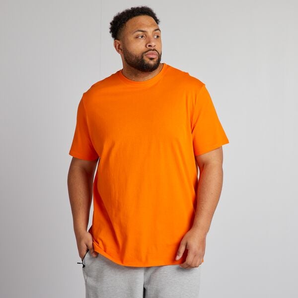 t shirt homme orange