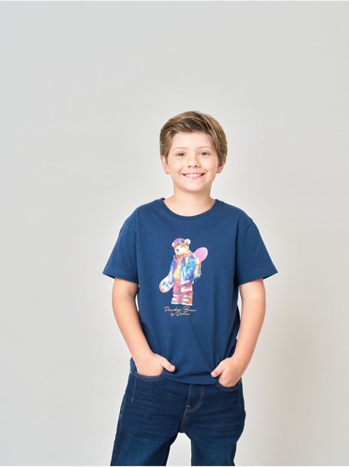 T-shirt confort garçon en 100% coton imprimé ourson snowboard 'deeluxe' - Kiabi T-shirt confort garçon en 100% coton imprimé ourson snowboard 'deeluxe' - Kiabi