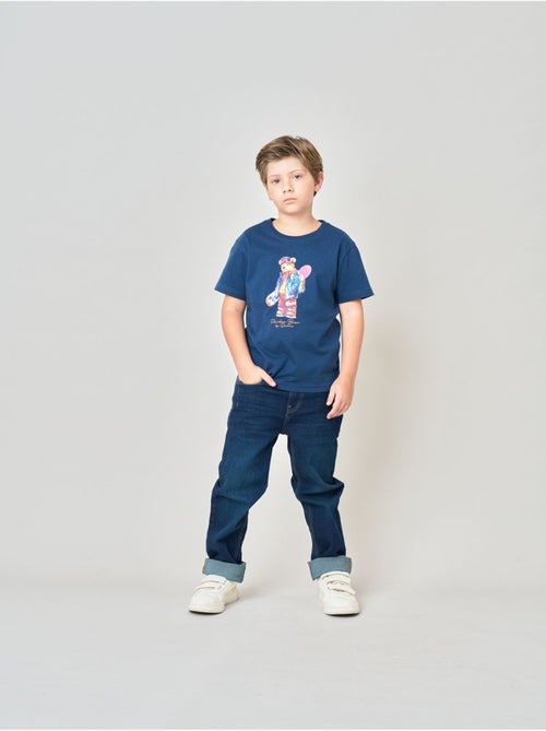 T-shirt confort garçon en 100% coton imprimé ourson snowboard 'deeluxe' - Kiabi T-shirt confort garçon en 100% coton imprimé ourson snowboard 'deeluxe' - Kiabi