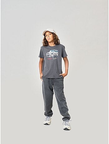 T-shirt confort garçon en coton imprimé voiture & chiens 'deeluxe'
