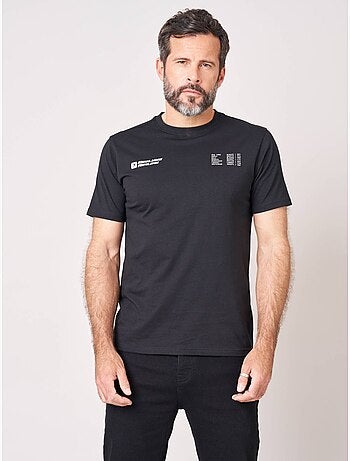 T-shirt confort homme en 100% coton imprimé avion first class 'deeluxe'