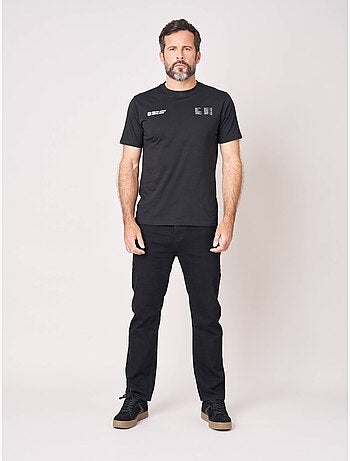 T-shirt confort homme en 100% coton imprimé avion first class 'deeluxe'