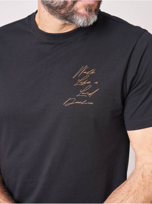 T-shirt confort homme en 100% coton imprimé chien gentleman 'Deeluxe' - Kiabi