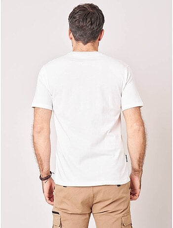 T-shirt confort homme en 100% coton imprimé chien lunettes 'deeluxe'
