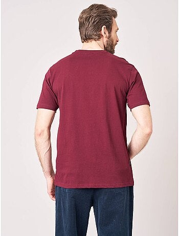 T-shirt confort homme en 100% coton imprimé chien lunettes 'deeluxe'