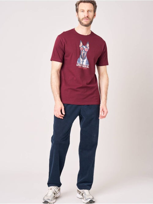 T-shirt confort homme en 100% coton imprimé chien lunettes 'deeluxe' - Kiabi T-shirt confort homme en 100% coton imprimé chien lunettes 'deeluxe' - Kiabi