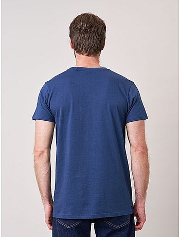 T-shirt confort homme en 100% coton imprimé ourson snowboard 'deeluxe'