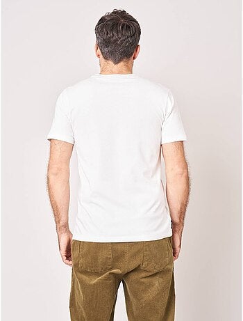 T-shirt confort homme en 100% coton imprimé ourson snowboard 'deeluxe'