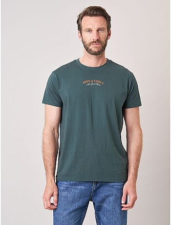 T-shirt confort homme en 100% coton imprimé platine vinyle 'deeluxe'