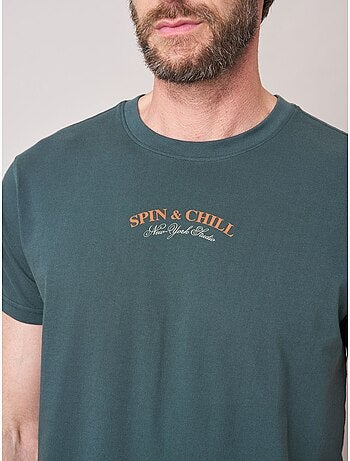 T-shirt confort homme en 100% coton imprimé platine vinyle 'deeluxe'