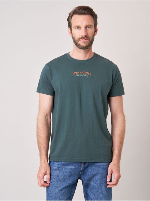T-shirt confort homme en 100% coton imprimé platine vinyle 'deeluxe' - Kiabi