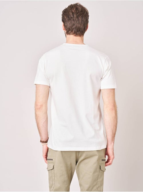 T-shirt confort homme en 100% coton jersey imprimé crâne rock 'Deeluxe' - Kiabi