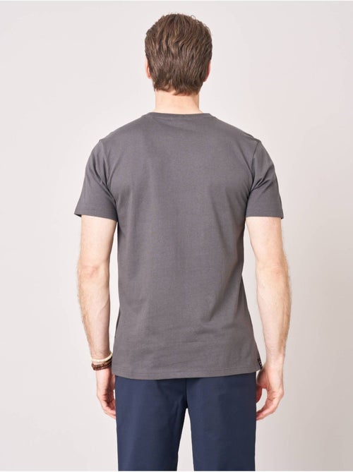 T-shirt confort homme en 100% coton jersey imprimé crâne rock 'Deeluxe' - Kiabi