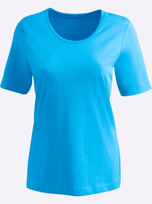 T-shirt confortable à encolure ronde et manches courtes - Taille standard - Moda Vilona - Kiabi
