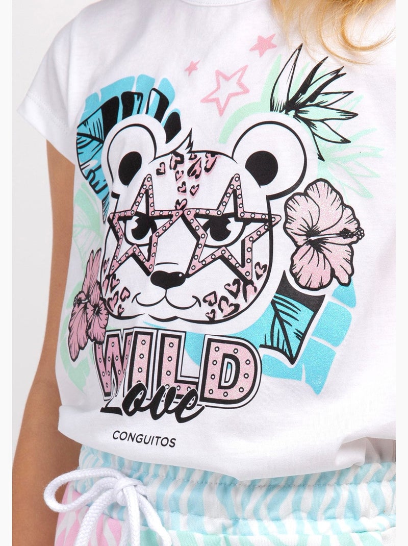 T-shirt conguitos Blanc - Kiabi