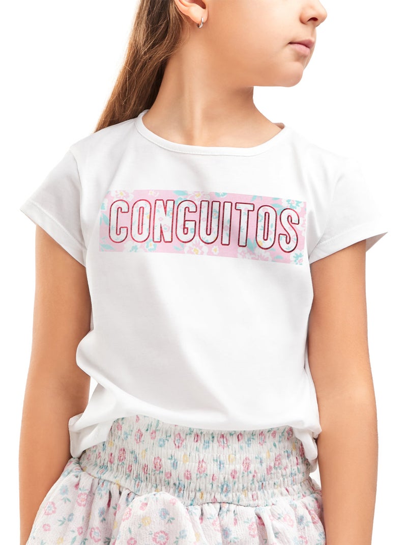 T-shirt conguitos Blanc - Kiabi