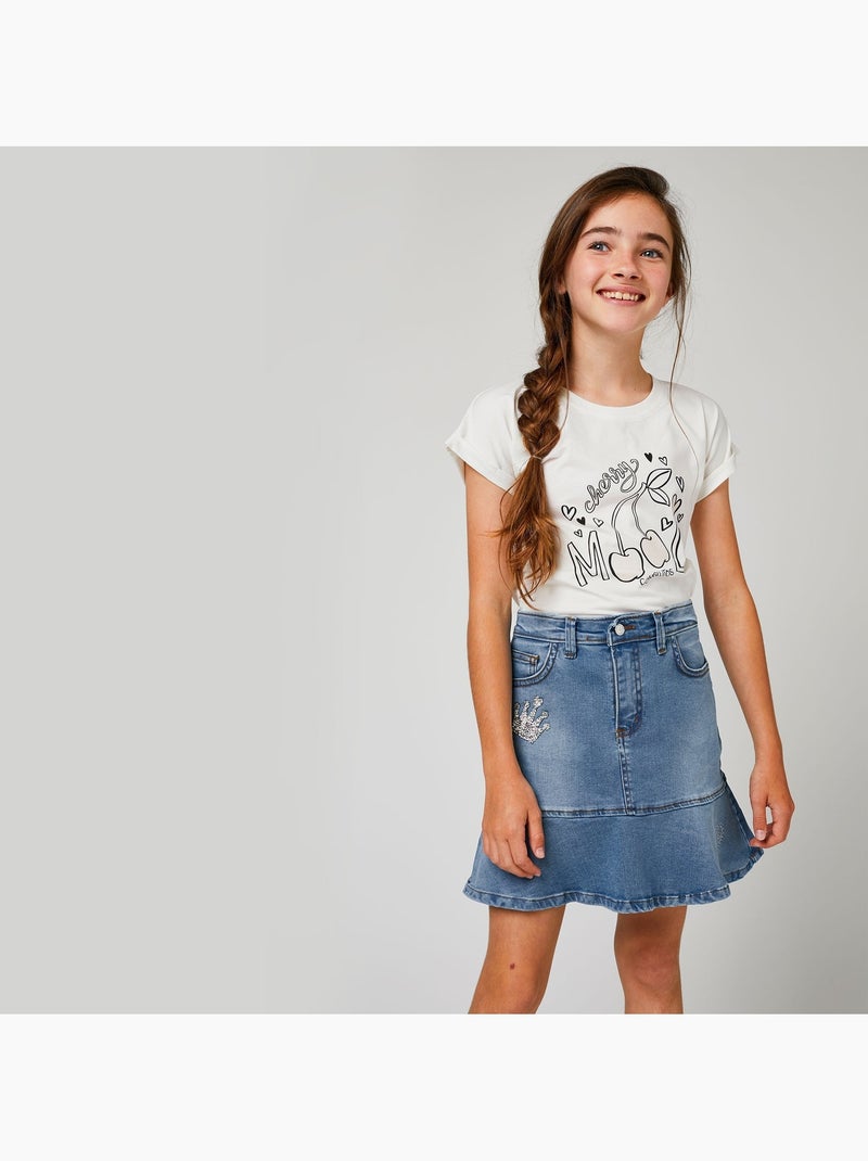 T-shirt conguitos Blanc - Kiabi