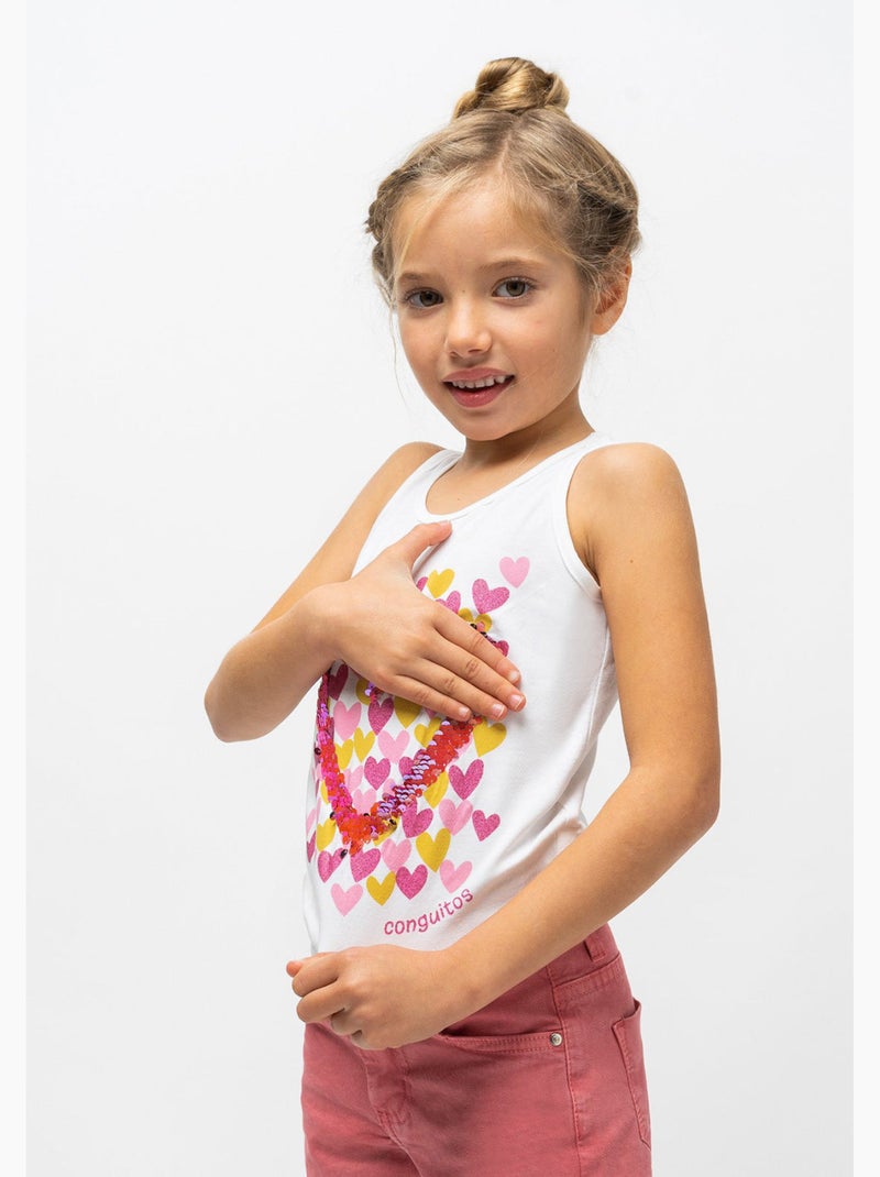 T-shirt conguitos Blanc - Kiabi