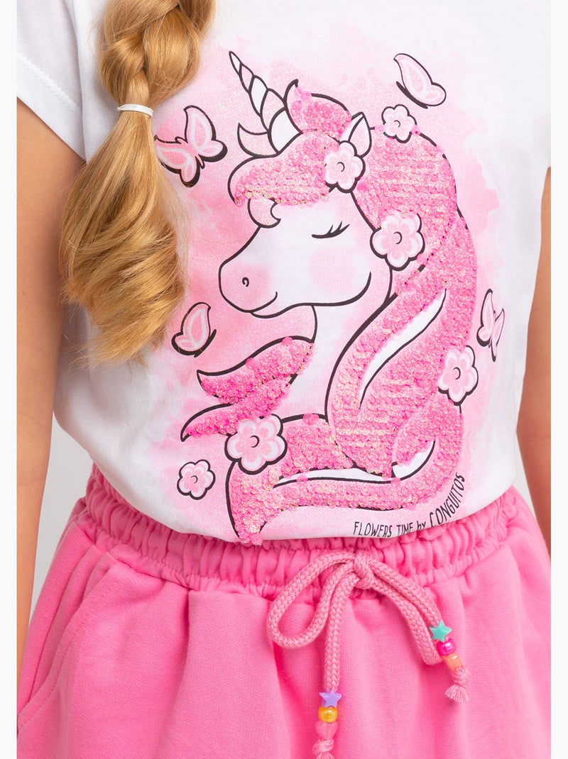 T-shirt conguitos Blanc - Kiabi