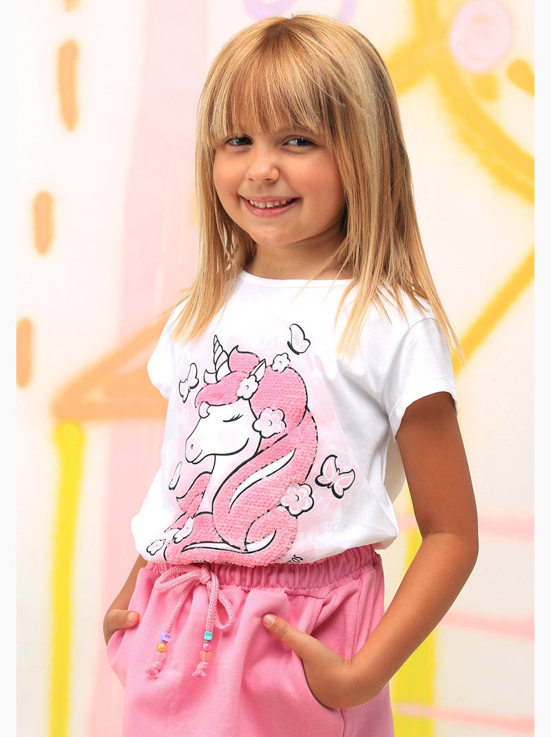 T-shirt conguitos Blanc - Kiabi