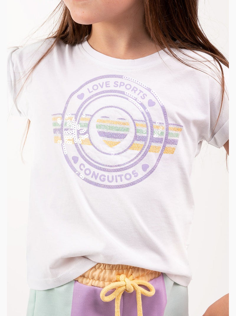 T-shirt conguitos Blanc - Kiabi