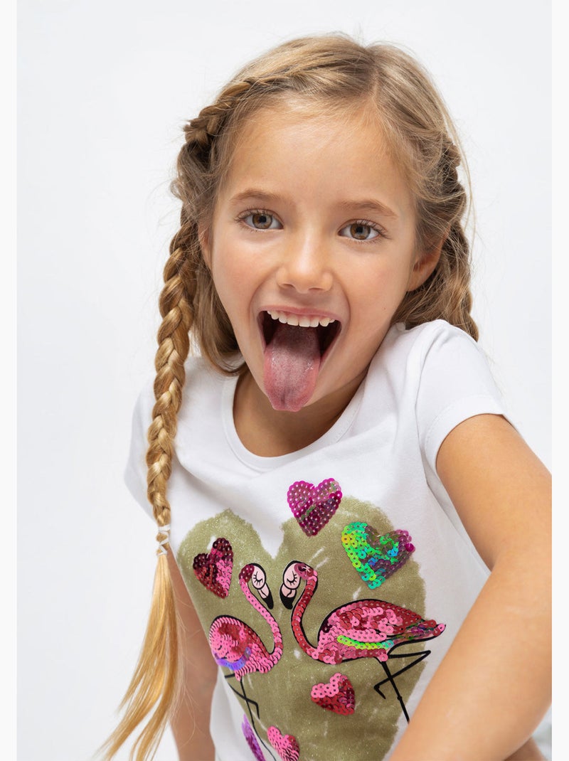 T-shirt conguitos Blanc - Kiabi