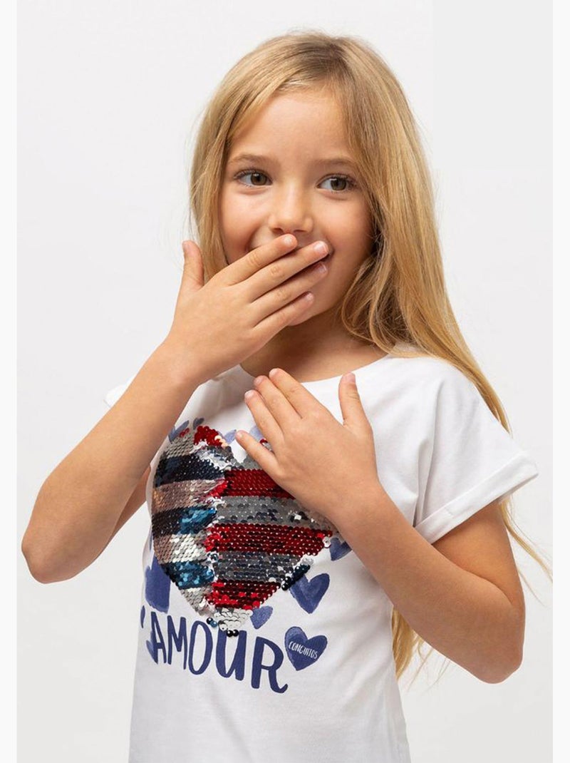 T-shirt conguitos Blanc - Kiabi