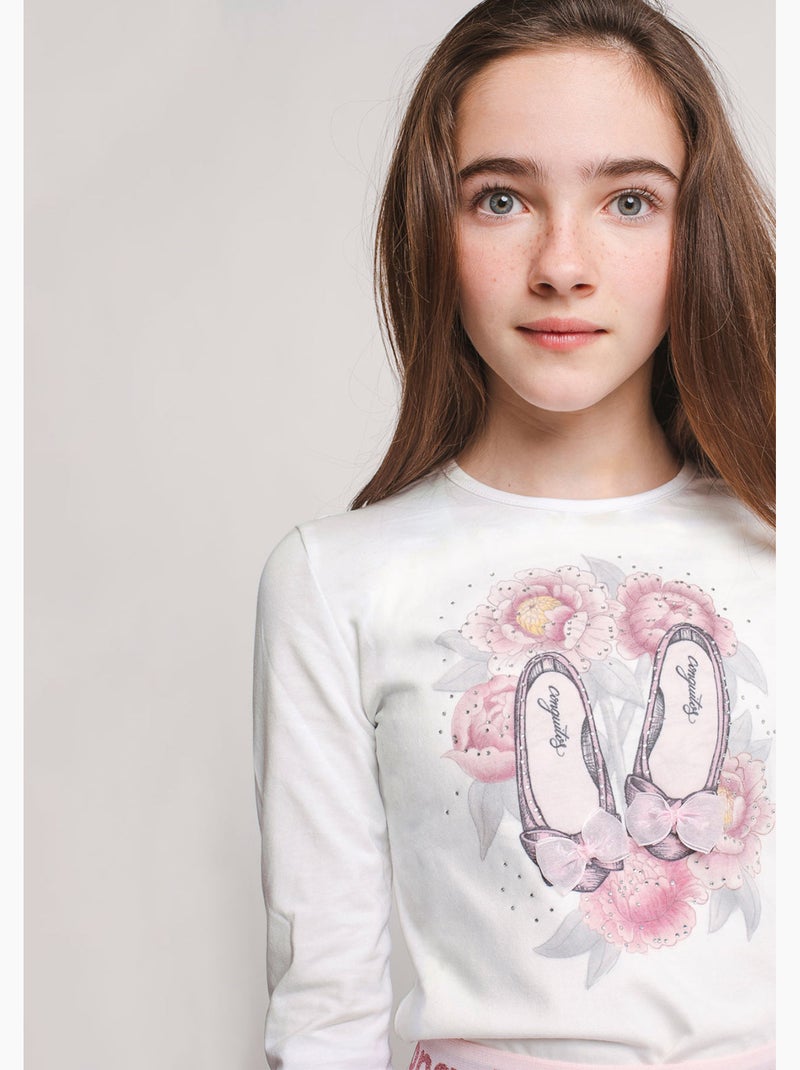 T-shirt conguitos Blanc - Kiabi