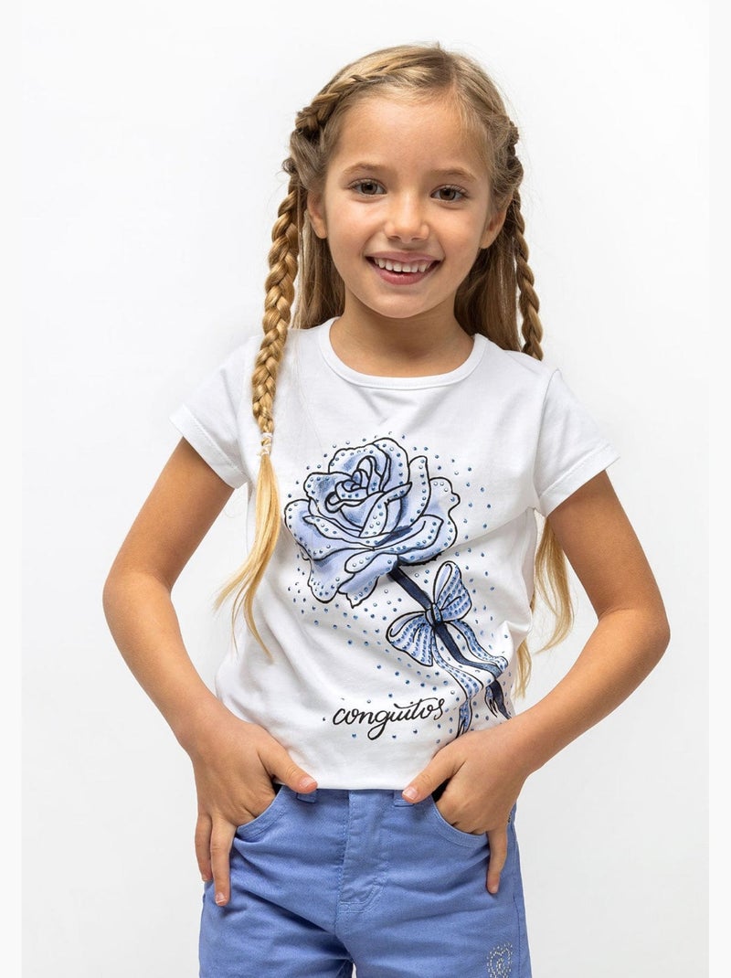 T-shirt conguitos Blanc - Kiabi