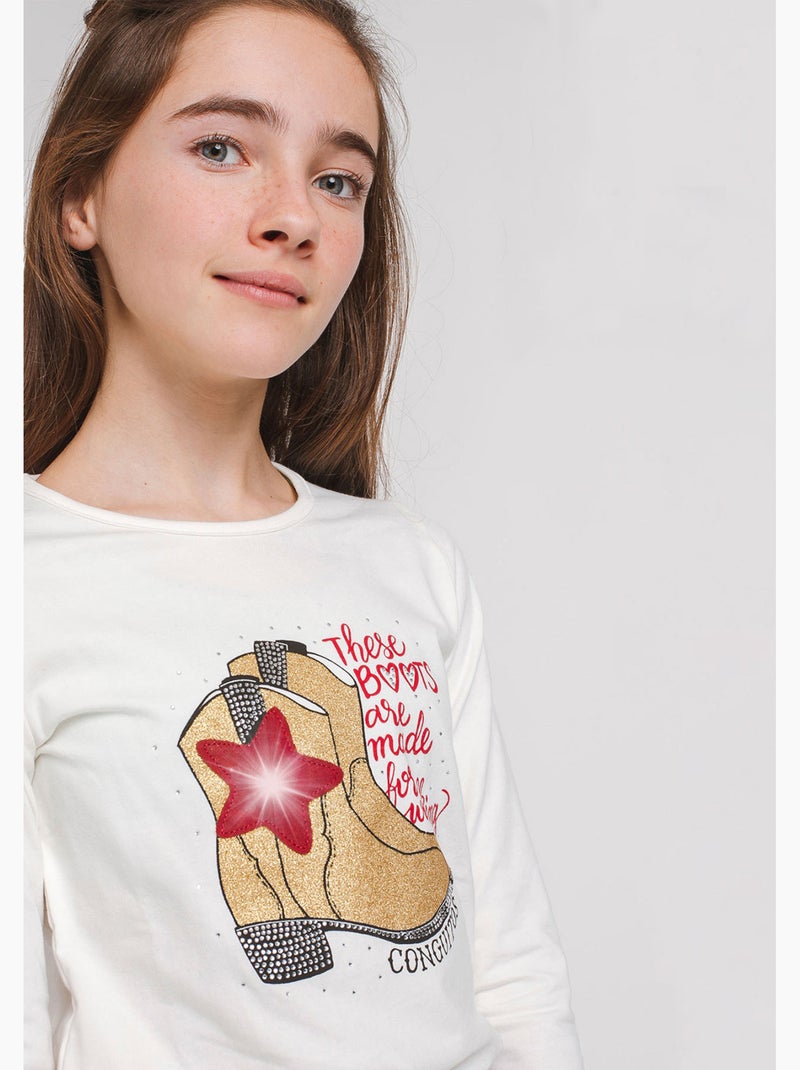 T-shirt conguitos Blanc - Kiabi