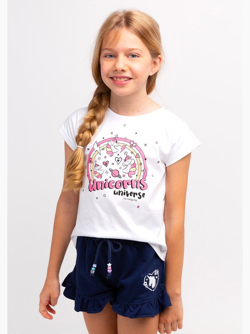 T-shirt conguitos Blanc - Kiabi
