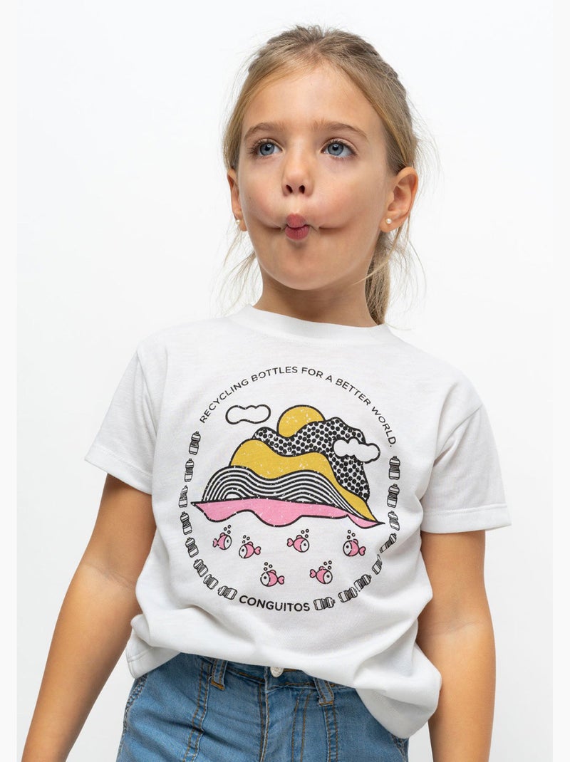 T-shirt conguitos Blanc - Kiabi