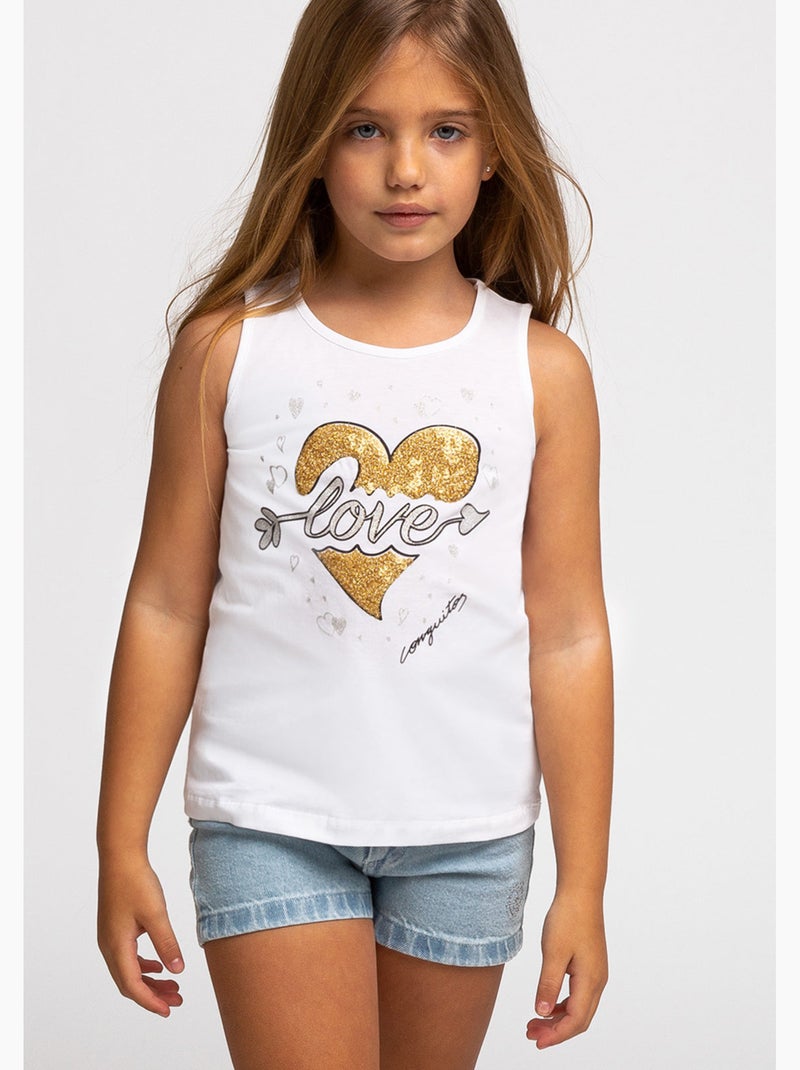 T-shirt conguitos Blanc - Kiabi
