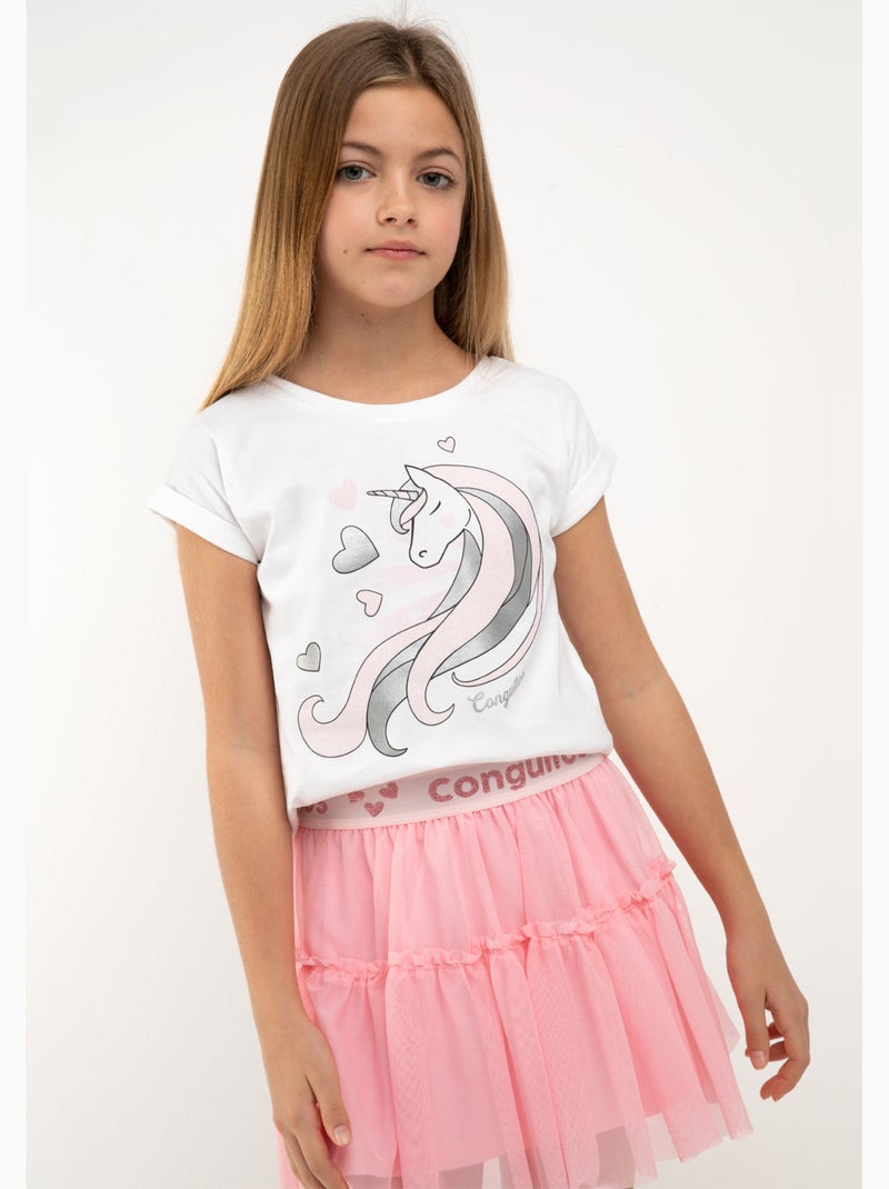 T-shirt conguitos Blanc - Kiabi