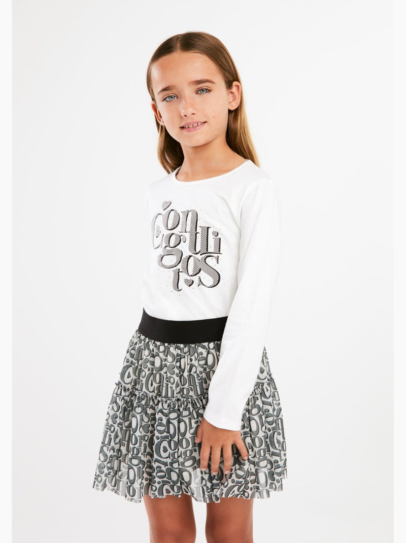 T-shirt conguitos Blanc - Kiabi