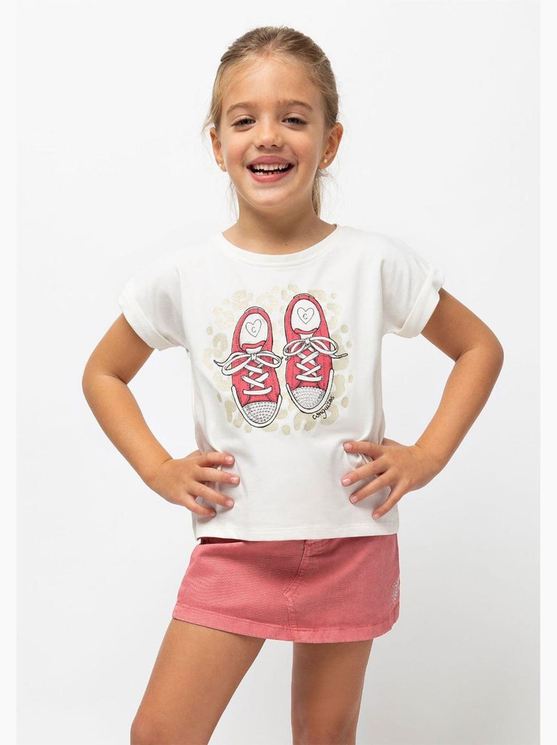 T-shirt conguitos Blanc - Kiabi