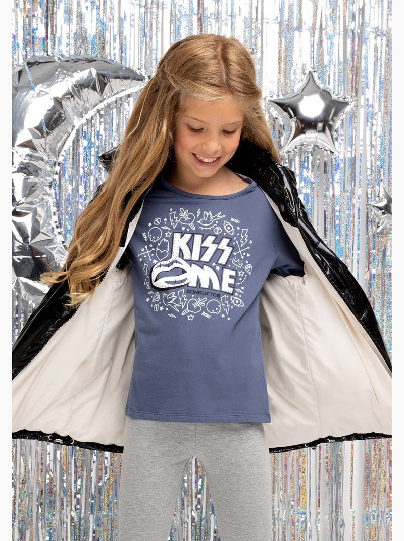 T-shirt conguitos Bleu marine - Kiabi