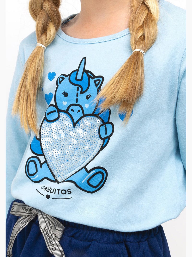 T-shirt conguitos Bleu roi - Kiabi