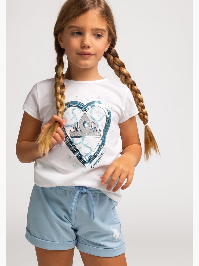 T-shirt conguitos Bleu roi - Kiabi