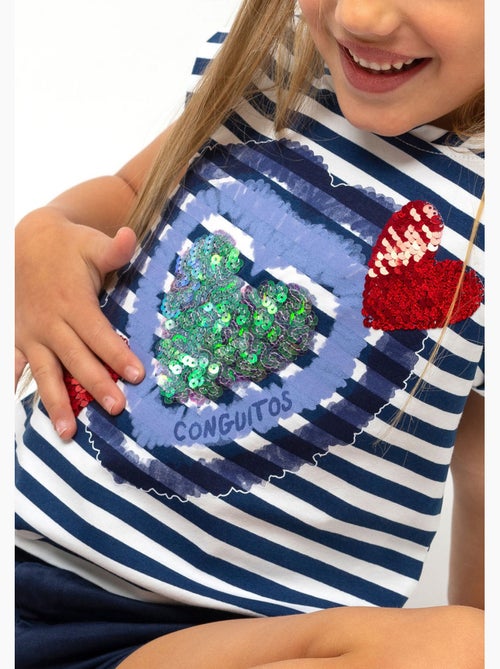 T-shirt conguitos corazones - Kiabi T-shirt conguitos corazones - Kiabi