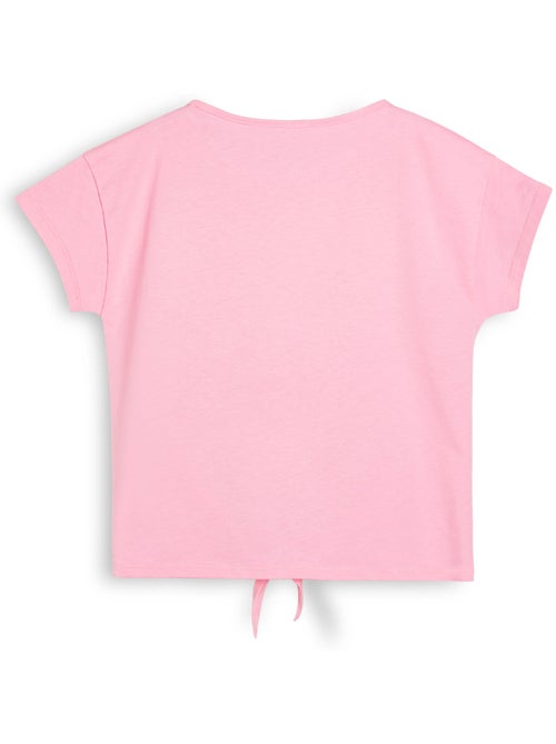 T-shirt conguitos diseño frontal purpurina - Kiabi