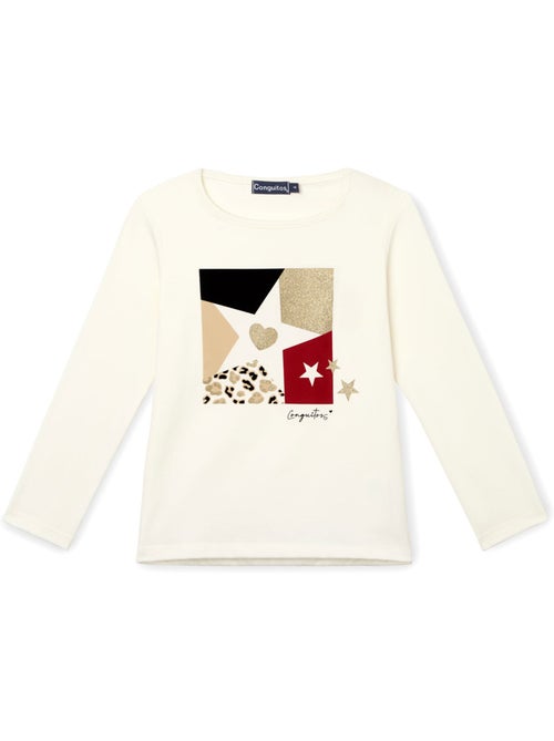 T-shirt conguitos estampado estrella - Kiabi